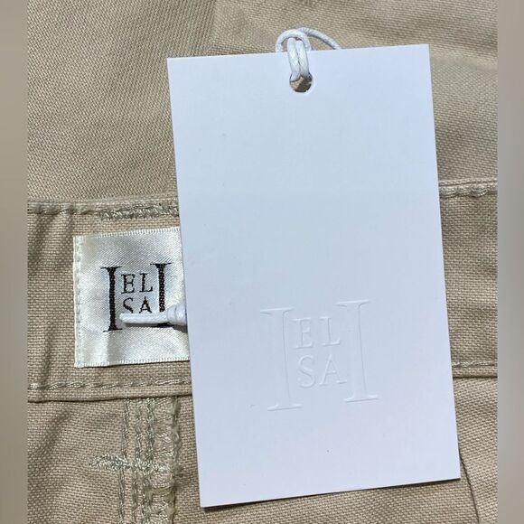 NWT HELSA Workwear Oversized Pants Taupe khaki wide leg Revolve M - Picture 10 of 15